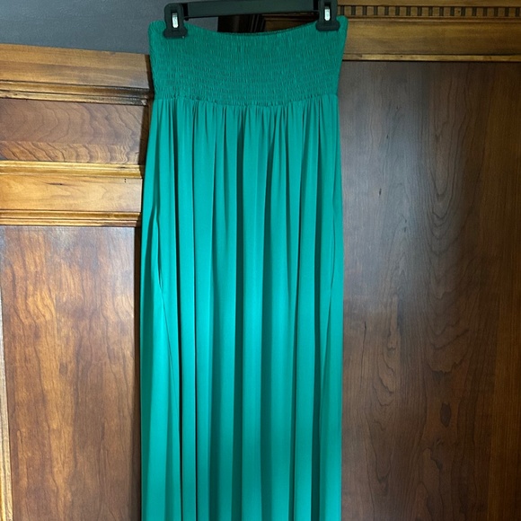 Susana Monaco Maxi Bandeau Elastic Green Dress, Size XS - Picture 2 of 14